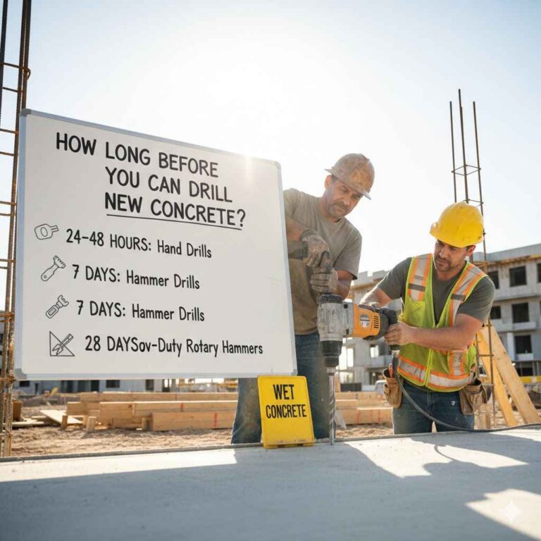 How Long Before You Can Drill New Concrete
