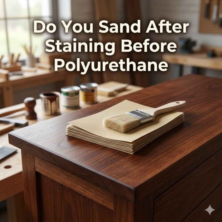 Do You Sand After Staining Before Polyurethane