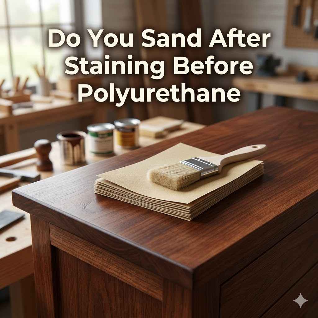 Do You Sand After Staining Before Polyurethane