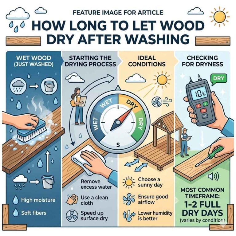 How Long to Let Wood Dry After Washing
