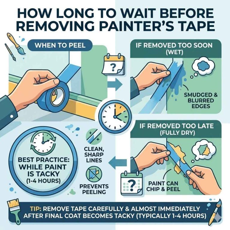 How Long to Wait Before Removing Painter’s Tape