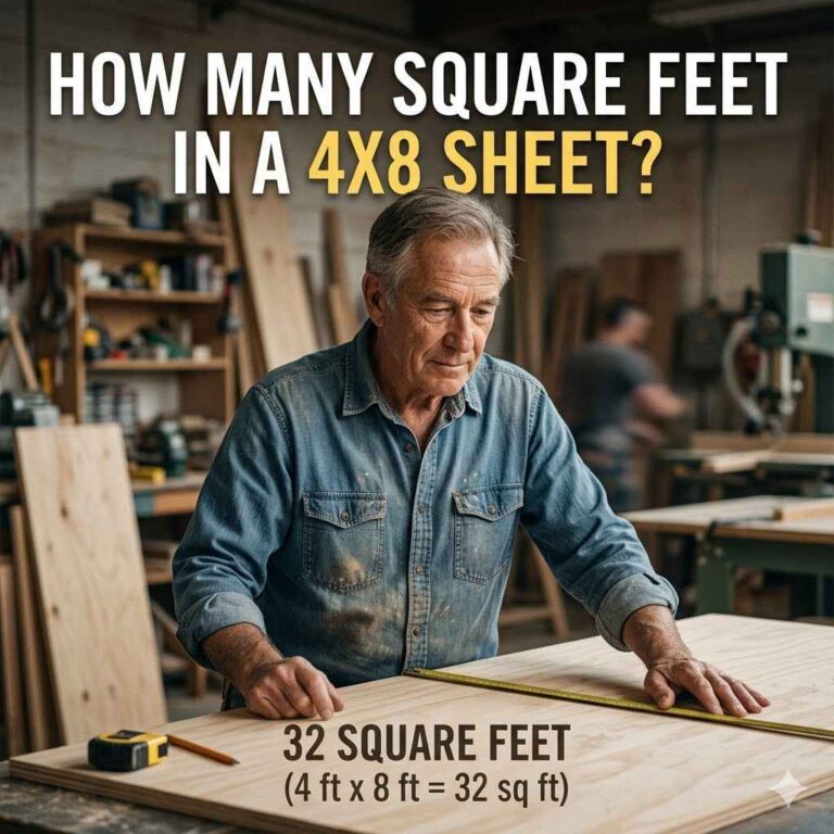 How Many Square Feet in a 4x8 Sheet