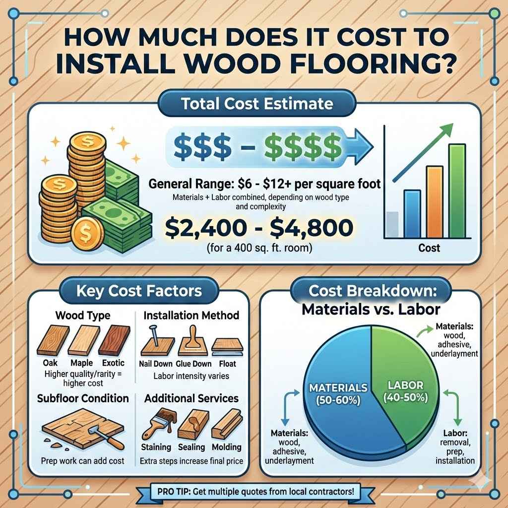 How Much Does It Cost to Install Wood Flooring