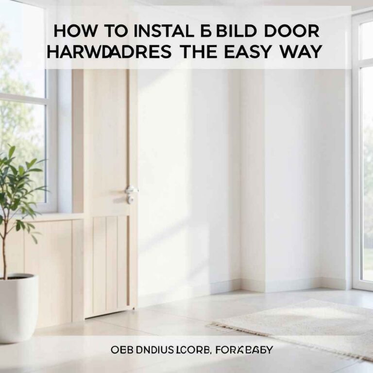 How to Install Bifold Door Hardware the Easy Way