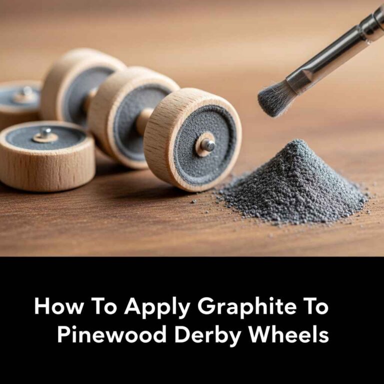 How To Apply Graphite To Pinewood Derby Wheels