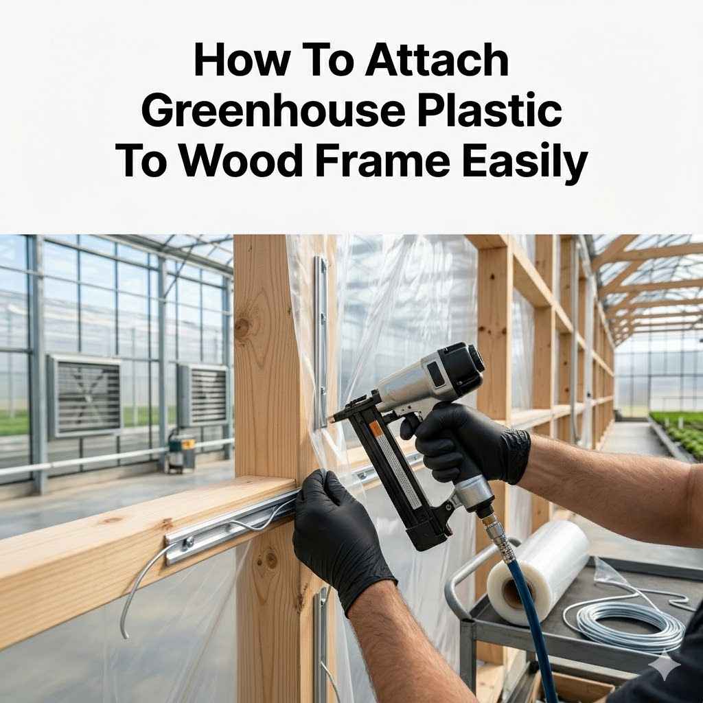 How To Attach Greenhouse Plastic To Wood Frame Easily