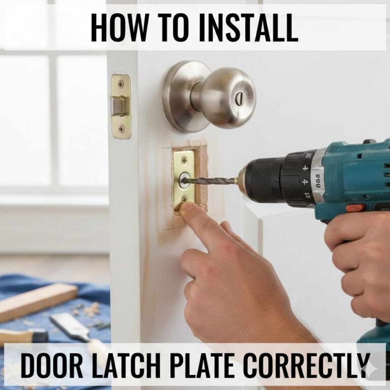 How To Install Door Latch Plate Correctly