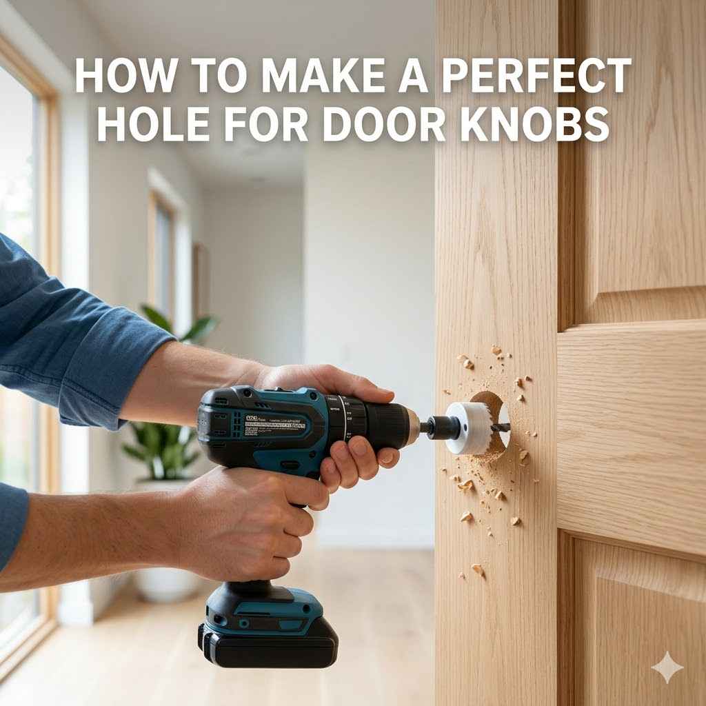 How To Make A Perfect Hole For Door Knobs
