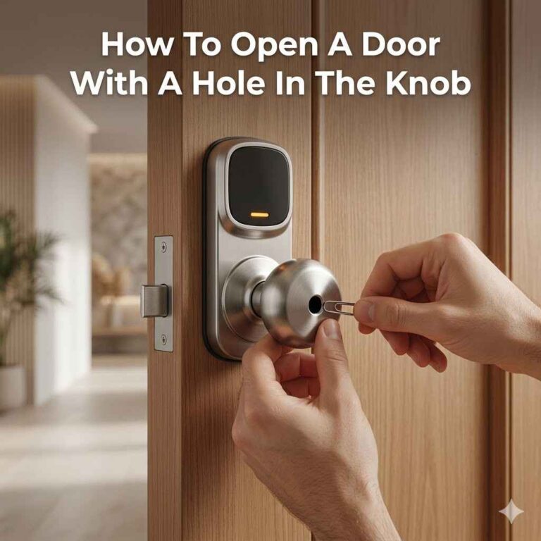 How To Open A Door With A Hole In The Knob
