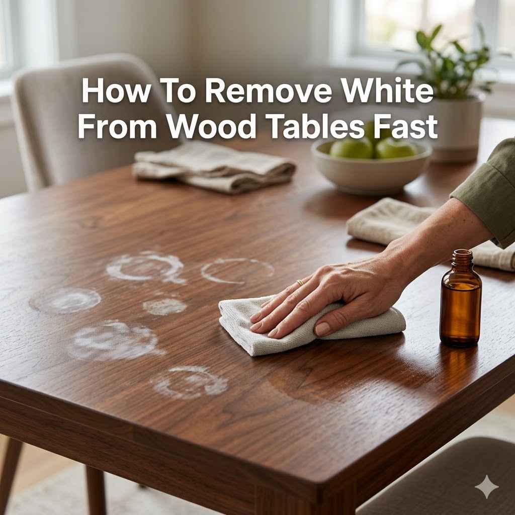 How To Remove White Spots From Wood Tables Fast
