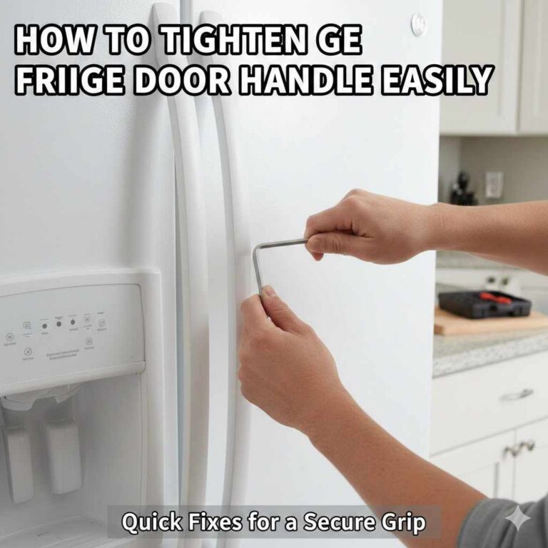 How To Tighten GE Fridge Door Handle Easily