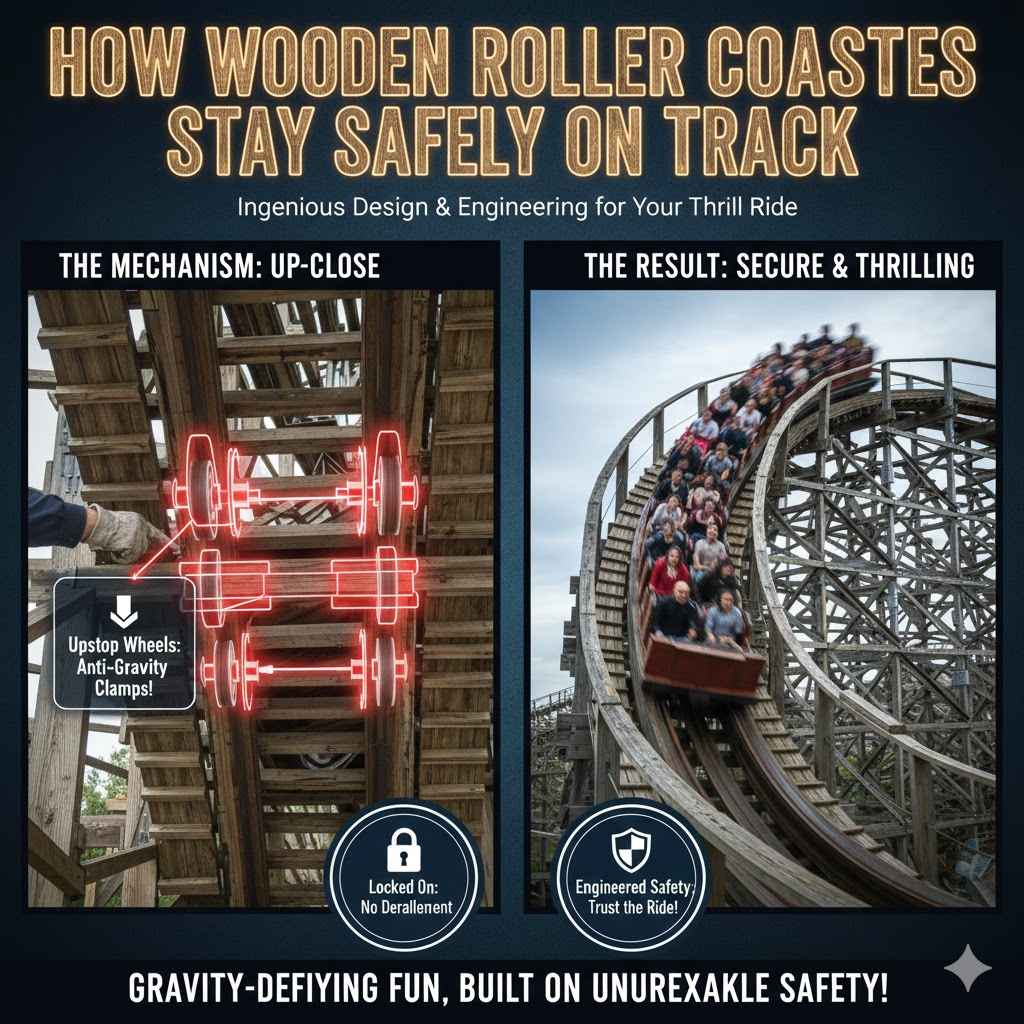 How Wooden Roller Coasters Stay Safely on Track