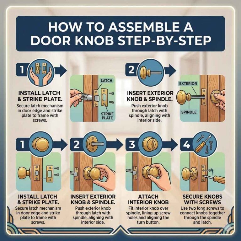 How to Assemble a Door Knob Step-by-Step