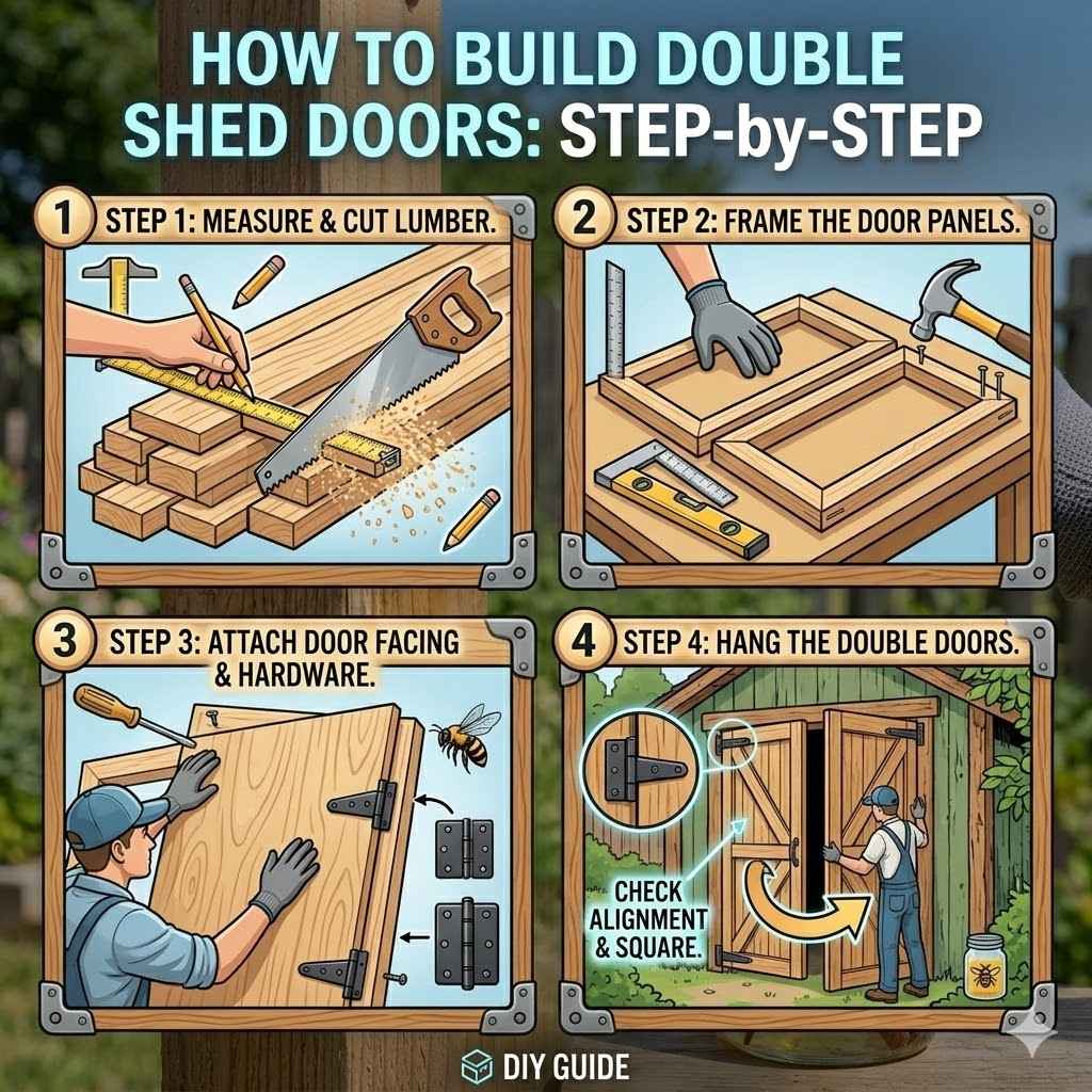 How to Build Double Shed Doors Step-by-Step