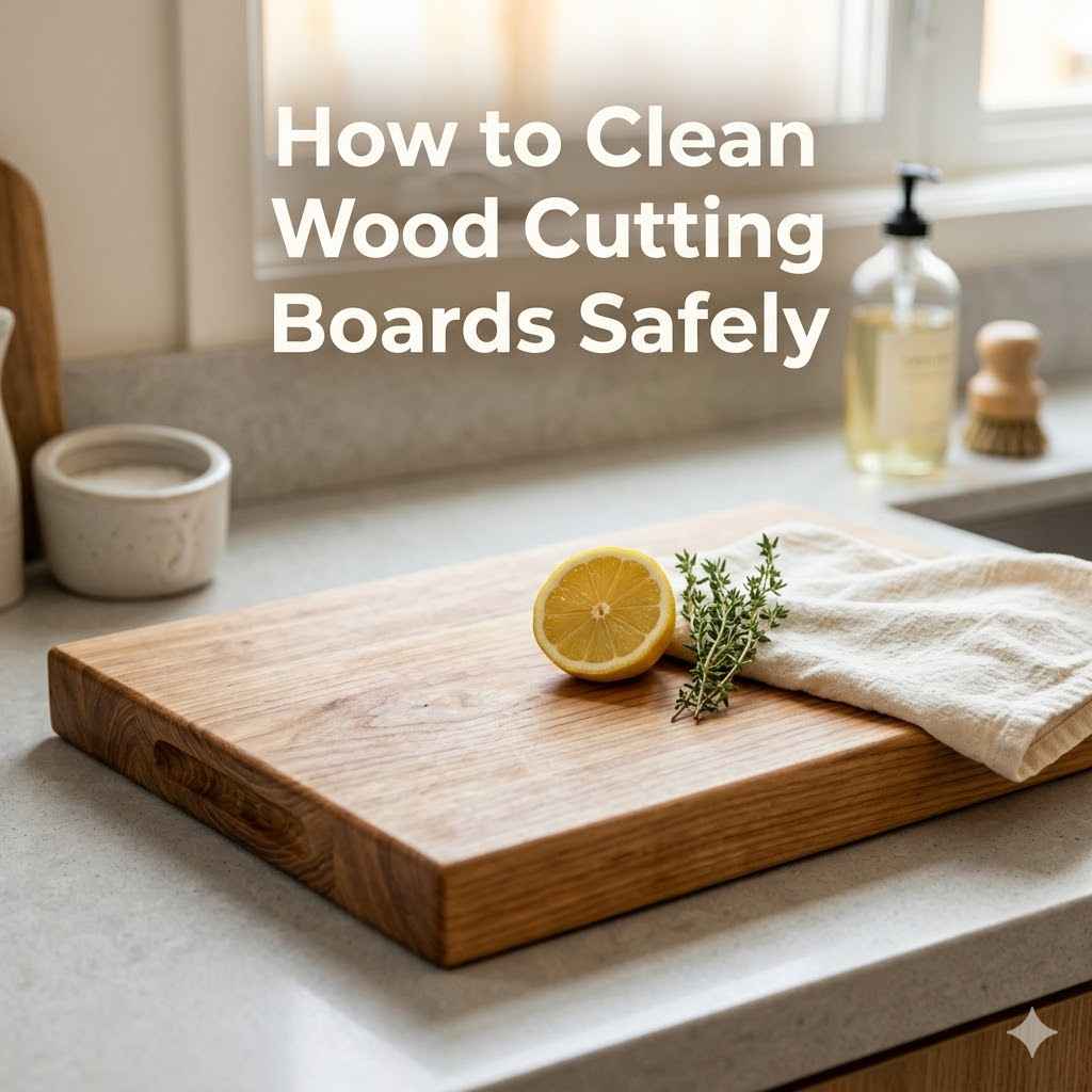 How to Clean Wood Cutting Boards Safely