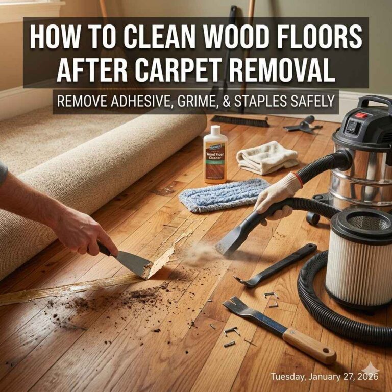 How to Clean Wood Floors After Carpet Removal