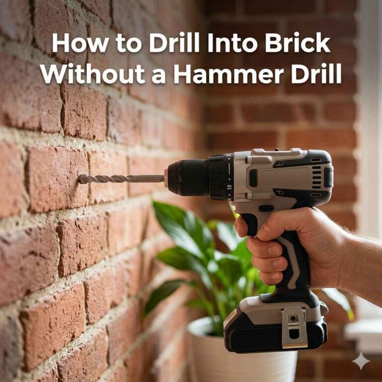 How to Drill Into Brick Without a Hammer Drill