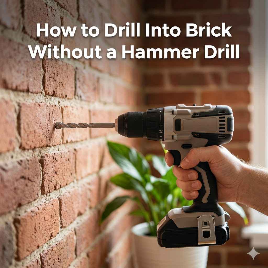 How to Drill Into Brick Without a Hammer Drill
