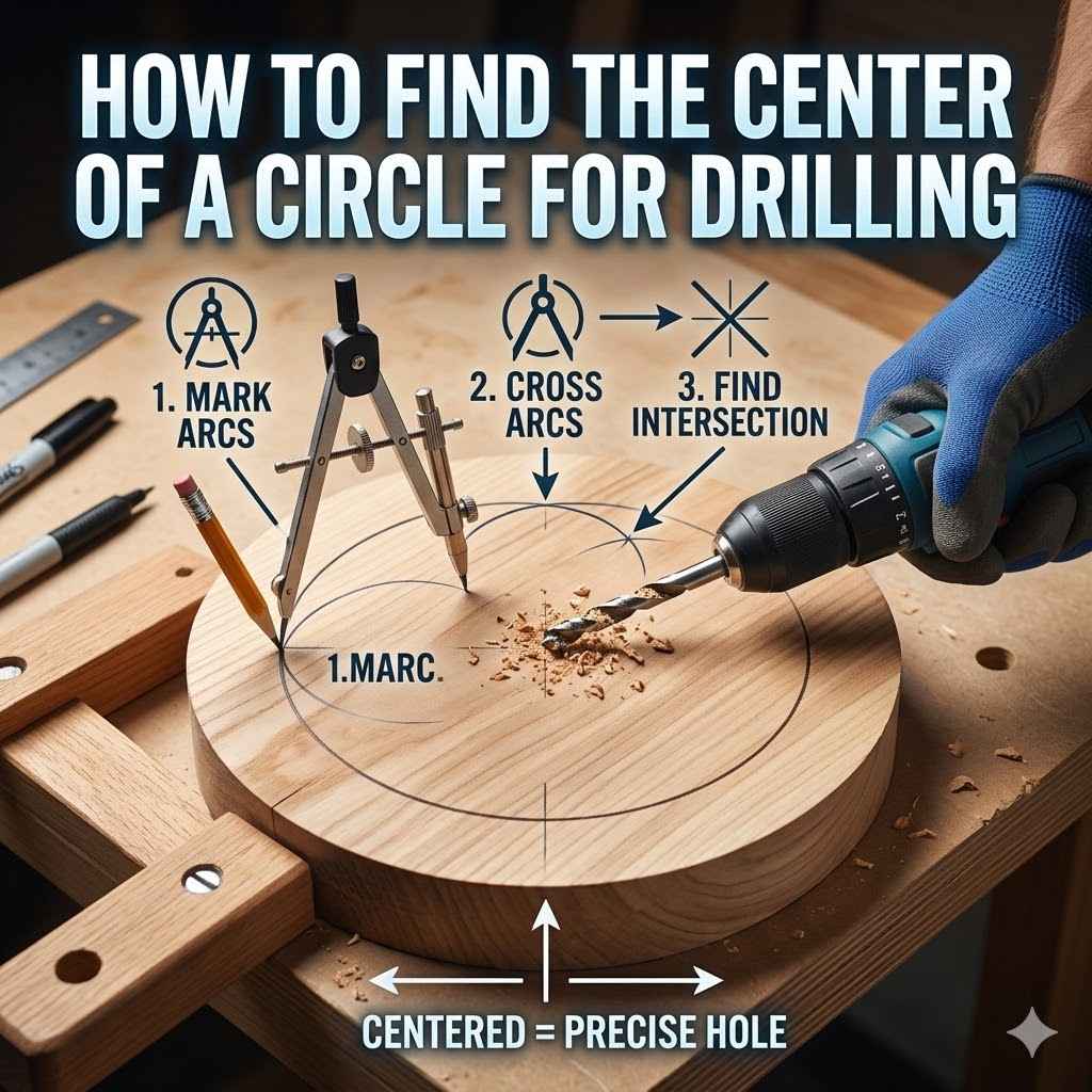 How to Find the Center of a Circle for Drilling