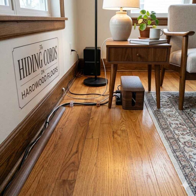 How to Hide Electrical Cords on Hardwood Floors