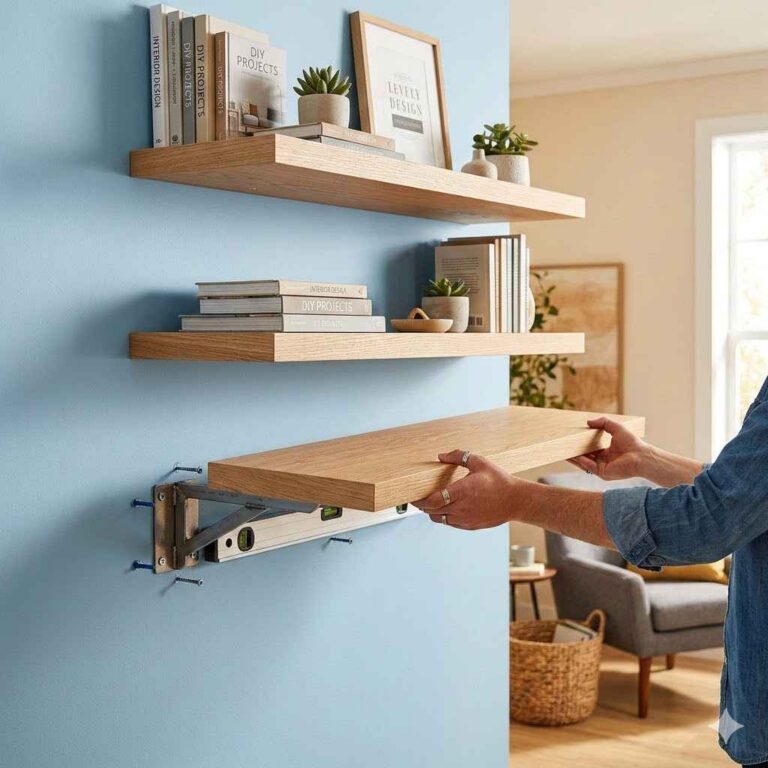 How to Install Floating Shelves Without Brackets