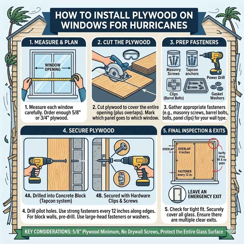 How to Install Plywood on Windows for Hurricanes