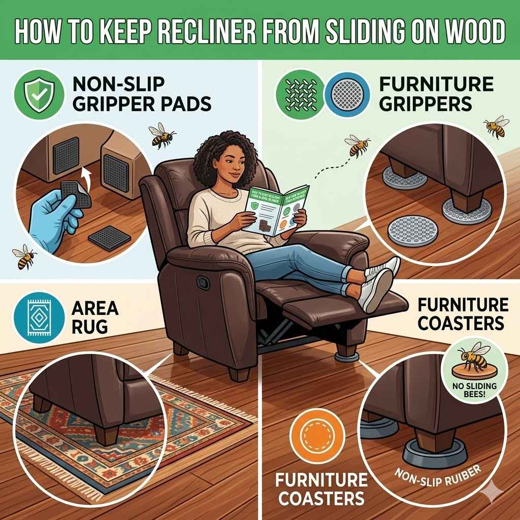 How to Keep Recliner From Sliding On Wood
