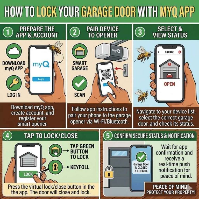 How to Lock Your Garage Door With MyQ App