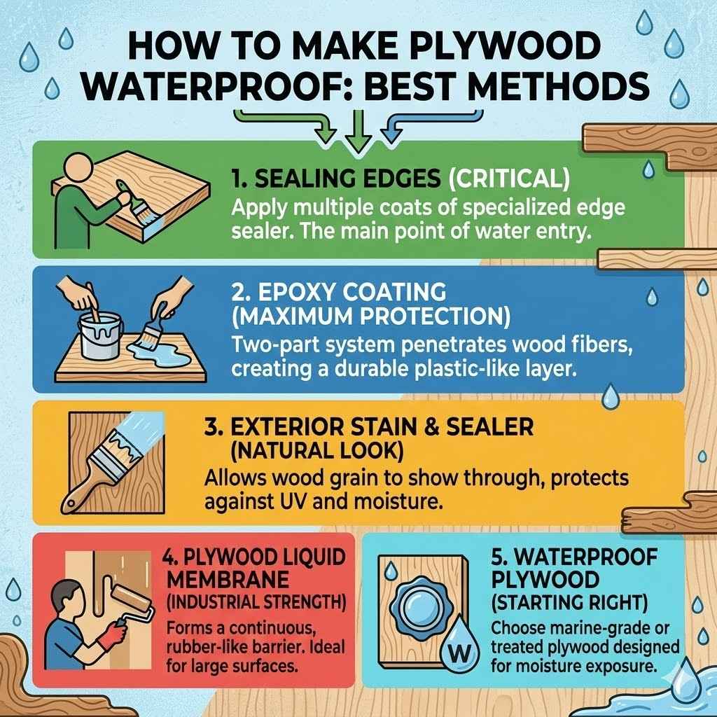 How to Make Plywood Waterproof Best Methods