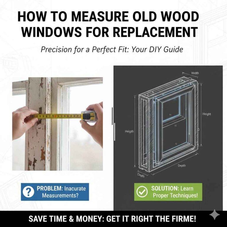 How to Measure Old Wood Windows for Replacement