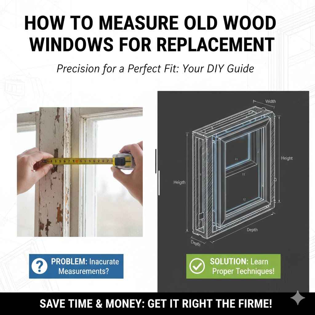 How to Measure Old Wood Windows for Replacement