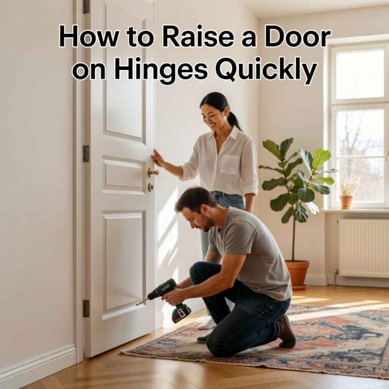 How to Raise a Door on Hinges Quickly