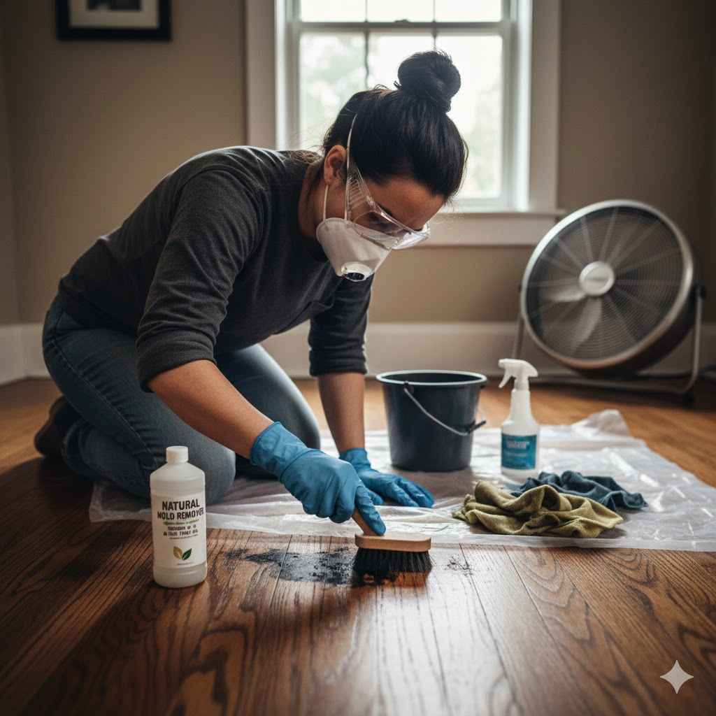 How to Remove Black Mold from Hardwood Floors Safely