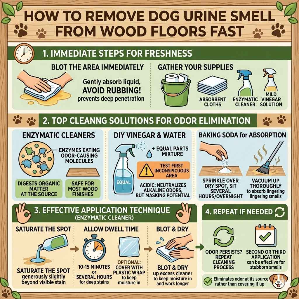 How to Remove Dog Urine Smell from Wood Floors Fast