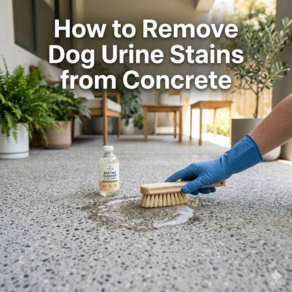 How to Remove Dog Urine Stains from Concrete