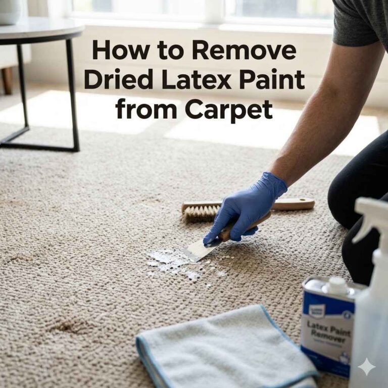 How to Remove Dried Latex Paint from Carpet