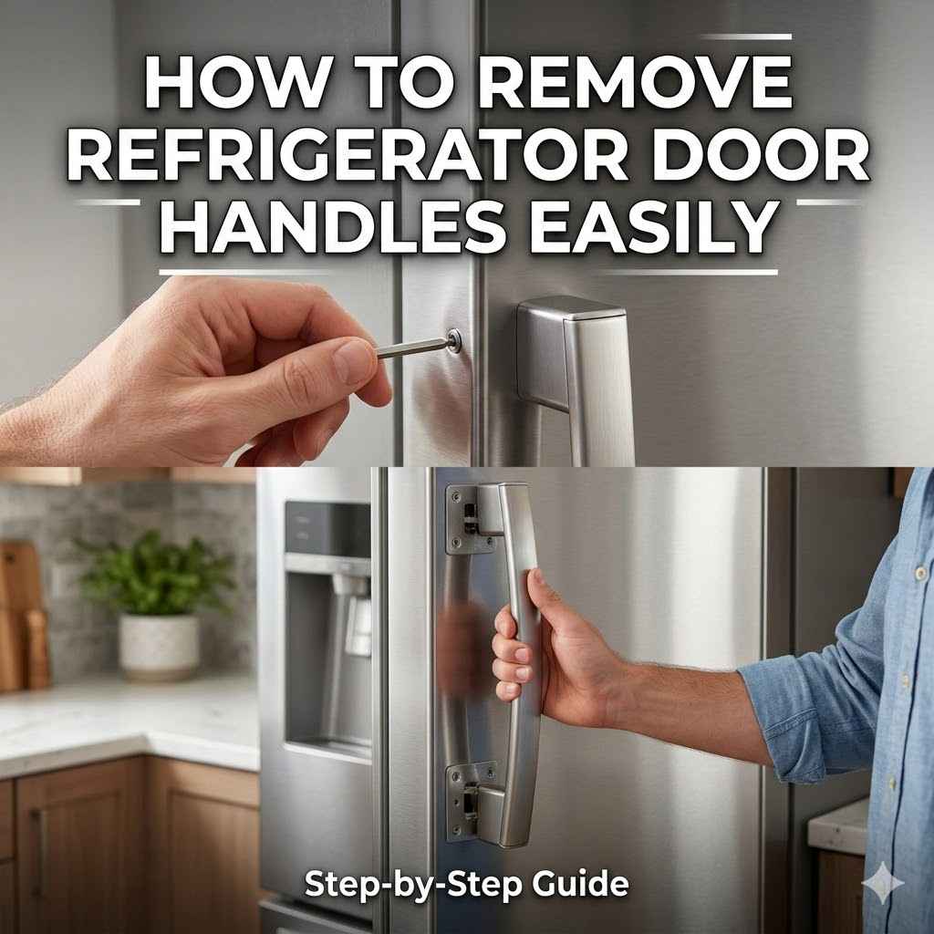 How to Remove Refrigerator Door Handles Easily