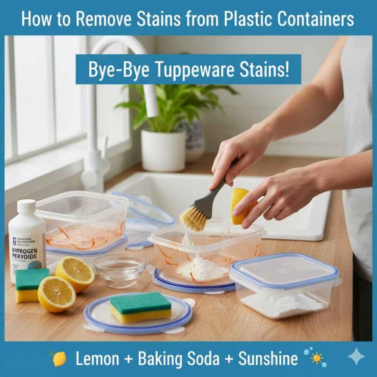 How to Remove Stains from Plastic Containers