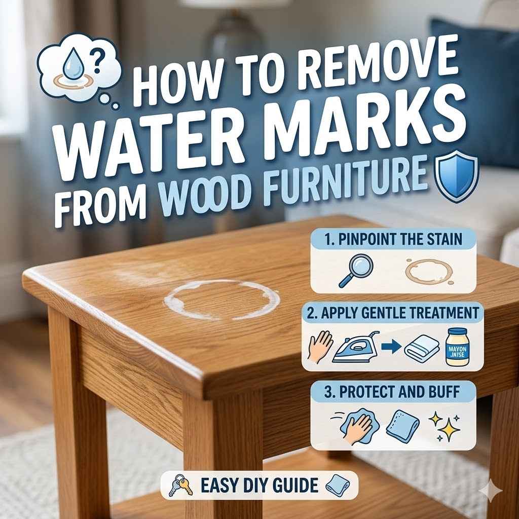 How to Remove Water Marks from Wood Furniture