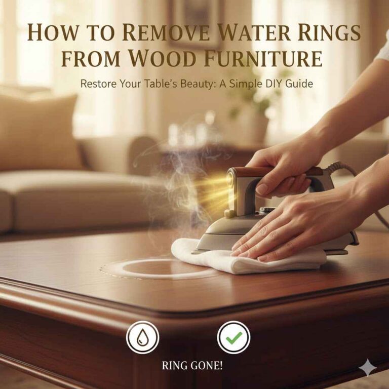 How to Remove Water Rings From Wood Furniture