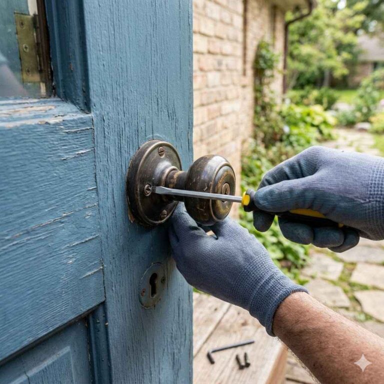 How to Remove a Door Knob From the Outside