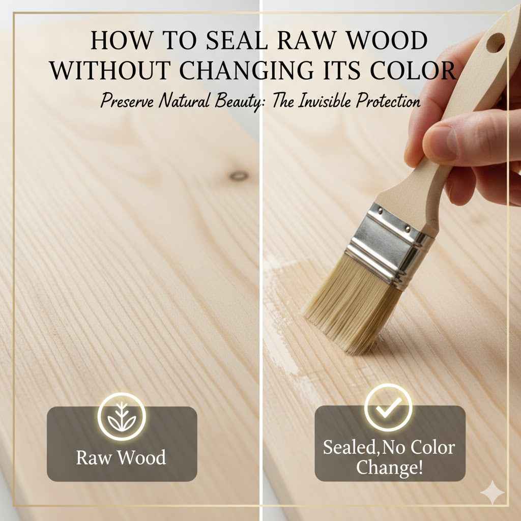 How to Seal Raw Wood Without Changing Its Color