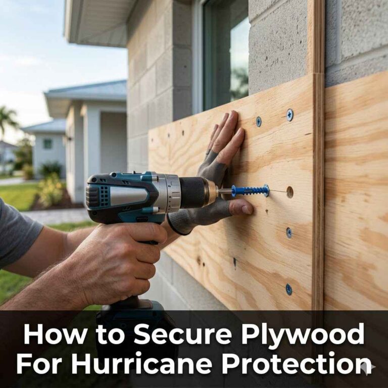 How to Secure Plywood For Hurricane Protection