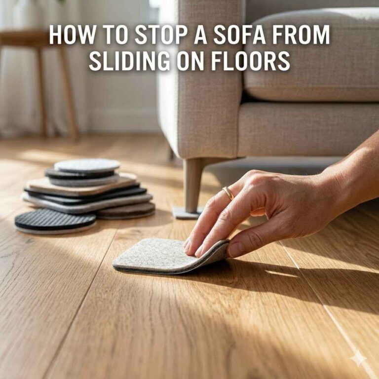 How to Stop a Sofa from Sliding on Floors