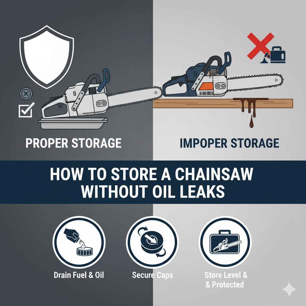 How to Store a Chainsaw Without Oil Leaks