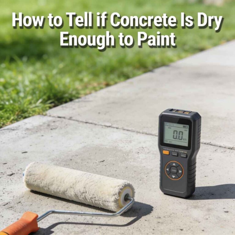 How to Tell if Concrete Is Dry Enough to Paint