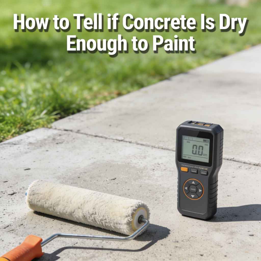 How to Tell if Concrete Is Dry Enough to Paint