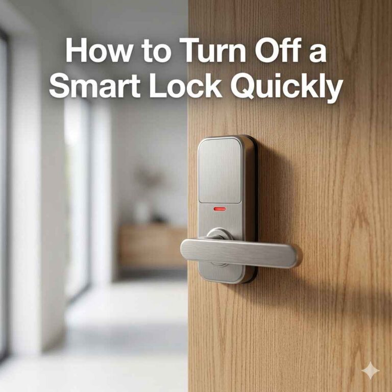 How to Turn Off a Smart Lock Quickly