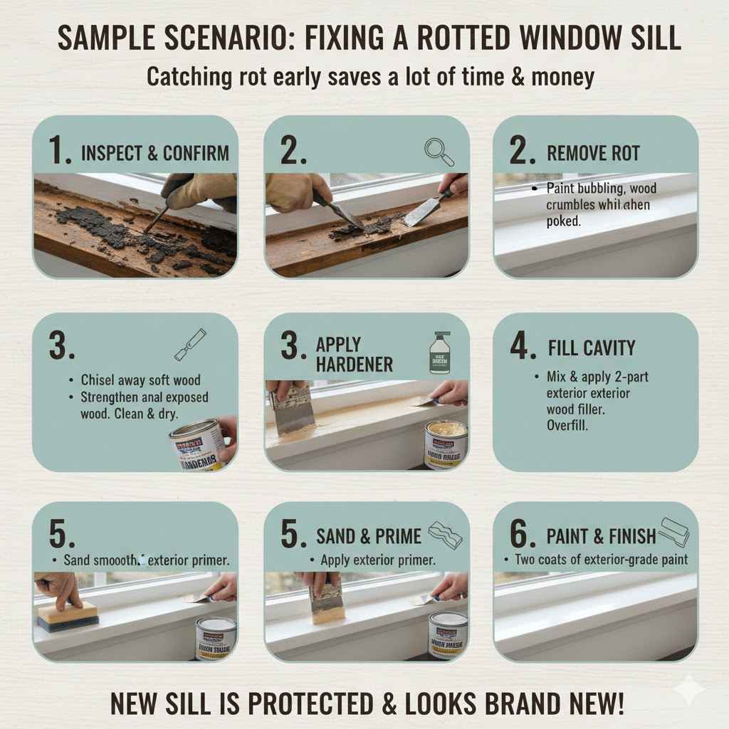 Fixing a Rotted Window Sill