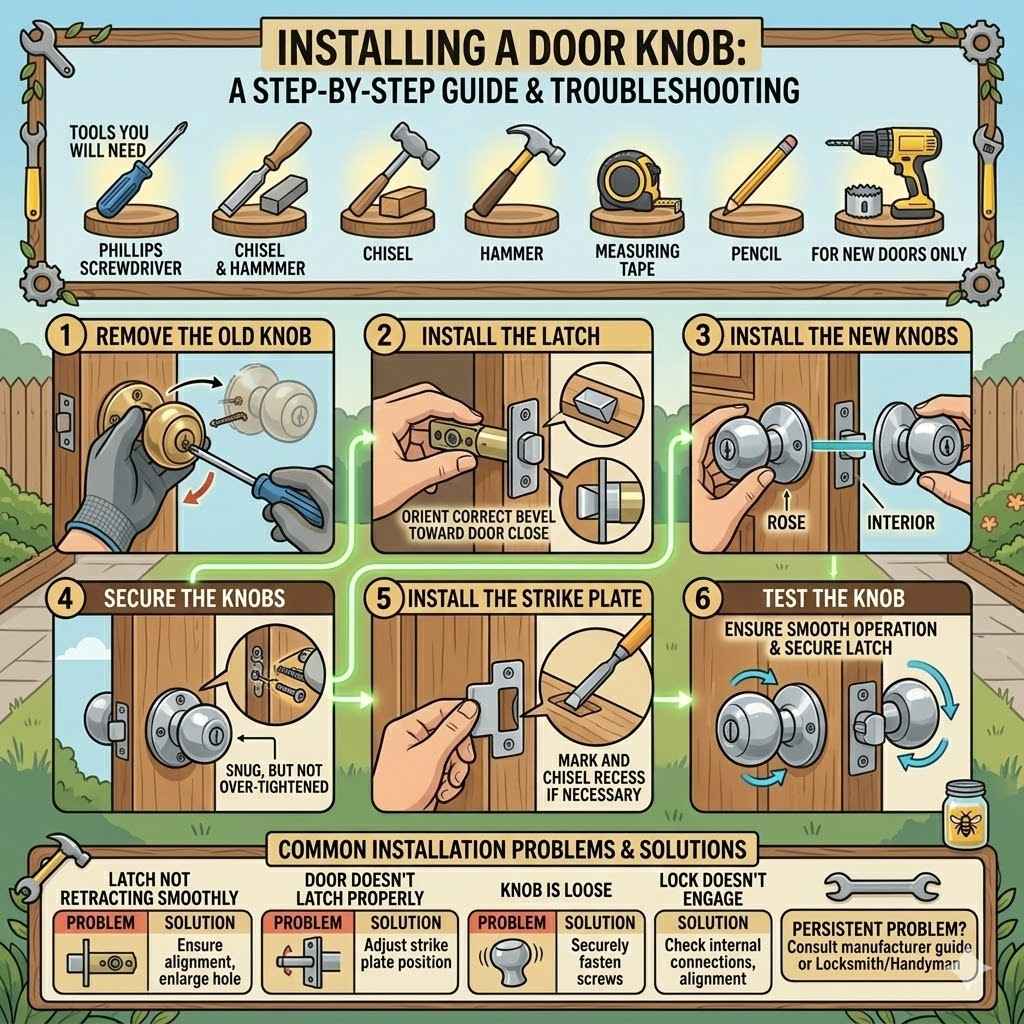 Installing a Door Knob